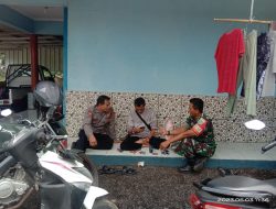 Sinergitas TNI-Polri Sampaikan himbauan Kamtibmas di Kelurahan Sukalaksana