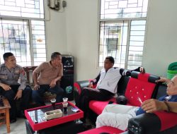 Bhabinkamtibmas Sapa Sambang Lembaga Desa Mulyasari