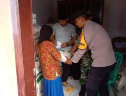 Bhabinkamtibmas Polsek Gunungtanjung Polres Tasik Kota Polda Jabar, Pantau Distribusi Pangan di Desa Giriwangi