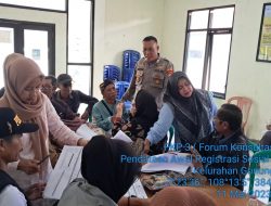 Bhabinkamtibmas Polsek Kawalu Polres Tasik Kota Polda Jabar, Sinergitas 3 Pilar TNI-Polri-Pemerintahan Kota Monitoring kegiatan Forum Konsultasi Publik Pendataan Awal Registrasi Sosial Ekonomi (REGSOSEK) tingkat Kel Gn Tandala