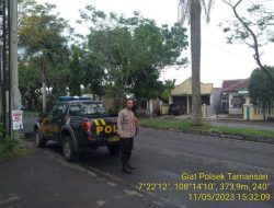 Polsek Tamansari Polres Tasik Kota Polda Jabar, Gelar Patroli Rawan sore dalam Rangka Ciptakan rasa Aman dan Tentram