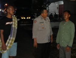 POLSEK CINEAM POLRES TASIK KOTA POLDA JABAR LAKSANAKAN PATROLI BIRU ANTISIPASI GANGGUAN KAMTIBMAS
