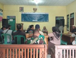 Sinergitas TNI-Polri Polsek Cibeureum Polres Tasik Kota, Pantau Kegiatan Forum Konsultasi Publik di Kelurahan Awipari