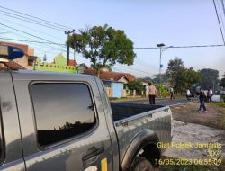 Anggota Polsek Jamanis Polres Tasik Kota, Gelar Strong Point Pagi, Wujudkan Kamseltibcarlantas