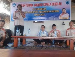 Kormin Disdikpora Kecamatan Cikeusik Gelar Sertijab 5 Kepsek Tahun 2023 di Cikoncang