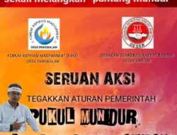 Forum Aspirasi Masyarakat (FAM) dan LSM Geger Banten Akan Menggelar Aksi Unras