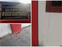 MIRIS… Baru Saja Rampung, Bangunan SD di Keramatmanik Kembali Rusak