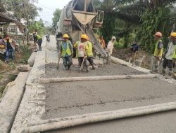 Proyek Ruas Jalan Rancaseneng – Lewimuja Diduga Dikerjakan Asal Jadi
