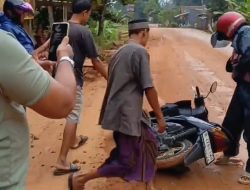Ceceran Tanah Pemicu Kecelakaan di Desa Cijakan Dikeluhkan Warga