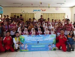 PP, AK, WSKT, MWT, Kso Lakukan Giat HSE Goes To School Guru di SDN 2 Sidamukti Ucapkan Terimakasih