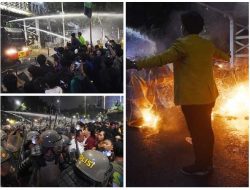 Demo BEM SI Kritisi 10 Tahun Pemerintahan Jokowi Berakhir Ricuh