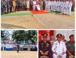 Upacara Peringatan HUT Kemerdekaan RI ke-79 di Kecamatan Malingping berjalan dengan Kidmat