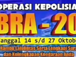 Operasi Zebra 2024 Mulai Digelar 14 Oktober, Ini Pelanggaran yang Diincar