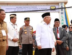 Wapres Ma’ruf Amin Resmikan Pembangunan Gedung Universitas Syekh Nawawi Banten