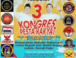 Tim Pemenangan Calon Bupati Lebak No. 03 Sanuji-Fajar Gelar Kongres Rakyat dan Pesta Kuliner
