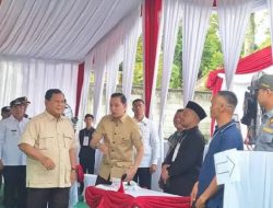 Presiden Prabowo Salurkan Hak Pilih di TPS 08 Bojong Koneng Bogor Jawa Barat