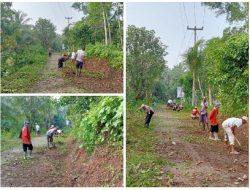 BPD bersama Warga Laksanakan Gotong Royong Jumat Bersih di Desa Sangiang
