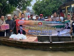 Anggota DPRD Banten, Kader Presiden RI Prabowo Subianto Salurkan Baksos Kepada Korban Banjir di Pandeglang