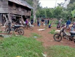 Personel Polda Lampung Evakuasi Korban Serangan Gajah Liar di TNBBS