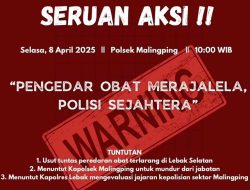 Darurat Narkoba di Lebak Selatan, Sejumlah Elemen Bakal Gelar Aksi Unjuk Rasa di Mapolsek Malingping