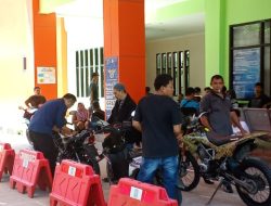 Program Pemutihan Pajak Kendaraan, Samsat Malingping Diserbu Ratusan Wajib Pajak