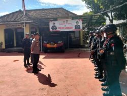 Antisipasi Gangguan Kamtibmas Pada PSU Kabupaten Serang, Gabungan Personel Polsek Jawilan Polres Serang dan BKO Brimob Laksanakan Patroli