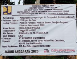 Agar Mendapatkan Hasil Yang Maksimal,   Pembangunan Jaringan Irigasi D.l. Cimoyan Harus Diawasi Oleh Semua Pihak