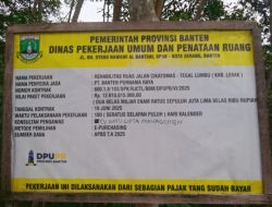 Tampak tulisan konsultan pengawas di isi memakai Spidol 