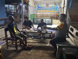 Personil Polres Serang dan Polsek Jajaran du Wilayah Hukum Polres Serang rutin patroli Sambangi Poskamling di Sejumlah lokasi,