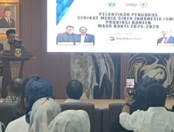 KH Aby Muluk Pimpin Doa Pelantikan SMSI Banten, Lesman Bangun: Beliau Guru Kami