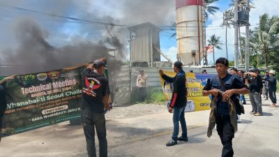 Satpol PP Lebak Masuk Angin, Kolase dan IMC Lakukan Aksi Unjuk Rasa Desak Penutupan dan Pembongkaran Batching Plant PT. BBS Cihara