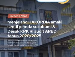 Menjelang Hakordia, AMAKI Sentil Pemda Sukabumi, Bau Bau Praktek Koruptif, Diduga APH Kebagian!!!