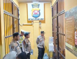 Pastikan Tahanan Aman, Piket Pawas Polres Lebak Laksanakan Pengecekan Rutan