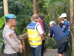 Jembatan Gantung Penghubung Dua Desa Cilangkap – Senanghati Ambruk, PUPR Lebak dan PUPR Provinsi Banten Tinjau Lokasi