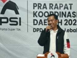 Rakorda PSI Lebak, Tegaskan Konsolidasi hingga Akar Rumput