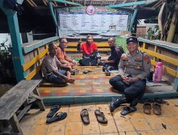Bhabinkamtibmas Polsek Cimarga Polres Lebak Melaksanakan Giat Patroli Dan Cek Poskamling Di Cimarga