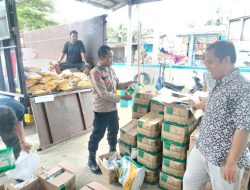 Polsek Cimarga Polres Lebak Melaksanakan Giat Pengamanan Pasar murah