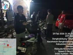 Personil Polsek Rangkasbitung Polres Lebak Temui Anak Remaja, Antisipasi Perang Sarung Menjelang Sahur