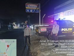 Cegah Kamtibmas Jajaran Polsek Bayah Polres Lebak Polda Banten Tingkatkan Patroli KRYD Malam
