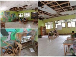 Kondisi Ruang Kelas MI dan MTs Nurul Hidayah Pasir Buntu Sangat Memprihatinkan, Guru Harap Bantuan Pemerintah