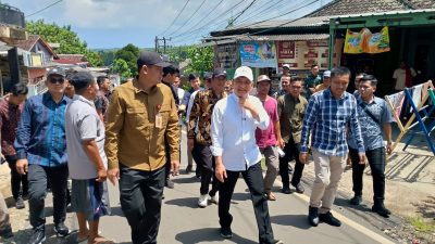 Wagub Banten Cek Jalan Bang Andra dan Irigasi di Lebak Selatan, Warga Ucapkan Terimakasih