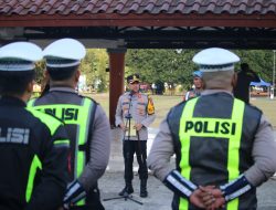 Polres Pandeglang Gelar Apel Pengamanan Malam Takbir, Pastikan Situasi Aman dan Kondusif