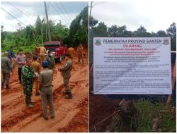 Satpol PP dan ESDM Provinsi Banten Turun Langsung, Galian Padasuka Ditindak lanjuti