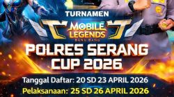 Kapolres Serang Andri Kurniawan menggelar Turnamen Mobile Legends Polres Serang Cup 2026. Kegiatan ini ditujukan khusus bagi pelajar tingkat SMP dan SMA sebagai sarana penyaluran bakat di bidang e-sport.