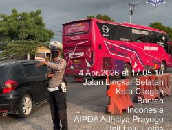 Personil Polsek Ciwandan Prioritaskan Jalur Wisata Yang Melintasi Wilayah Hukum Polsek Ciwandan.