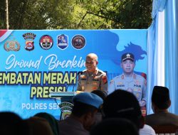 Kapolda Banten Resmikan Ground Breaking Jembatan Merah Putih Presisi, Wujudkan Akses dan Harapan Baru Masyarakat