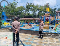 Anggota Polsek Rangkasbitung dari Unit KSPKT Gelar Monitoring di Kolam Renang BIM