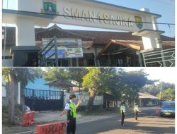 3 Siswa PKS SMAN 1 Sajira Atur Lalu Lintas, Ciptakan Kondusifitas