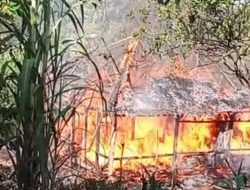 Rumah Warga Desa Cikaret Kecamatan Cigemblong Ludes Dilalap Api, Kerugian Capai Rp30 Juta