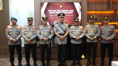 Kapolda Banten Pimpin Penyerahan Jabatan Karorena Menjelang Masa Purna Tugas